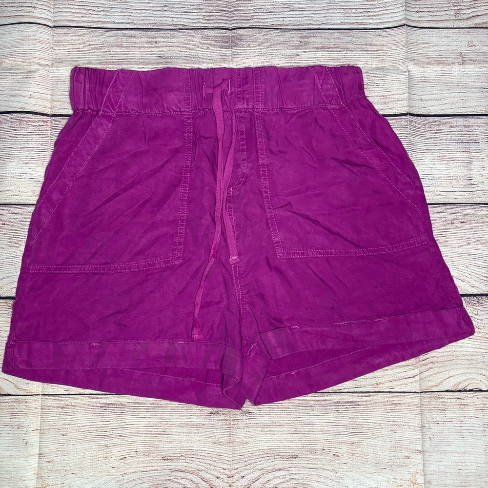 Velvet Heart High Waist Purple Shorts